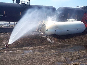 5 000 Gallon Anhydrous Ammonia Release at Train and Auto Collision